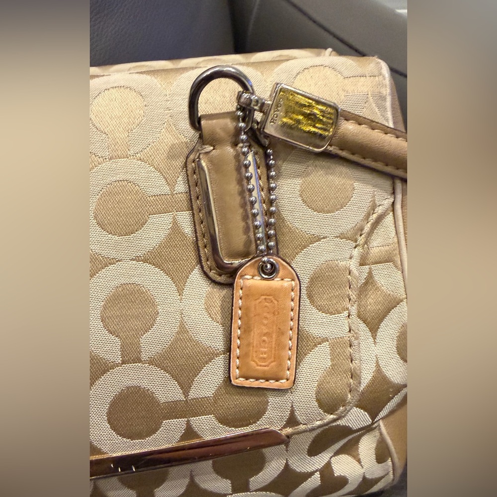 Coach Madeline East West Op Art Sateen Shoulder Bag Handbag - Picture 8 of 8